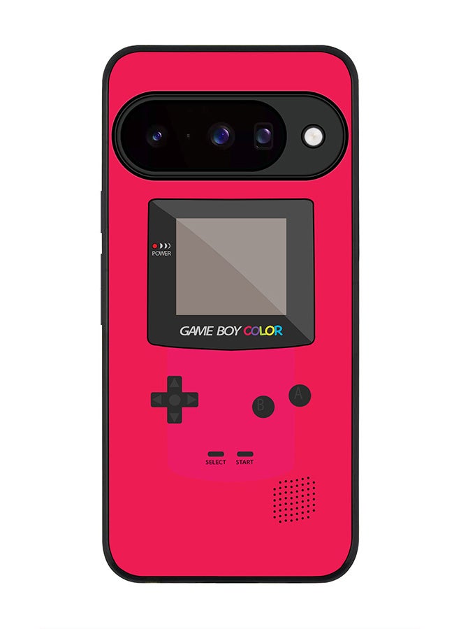 For Google Pixel 10 Case,Slim fit Camera Protection, Shockproof Thin Phone cover  - Gameboy Color - Pink